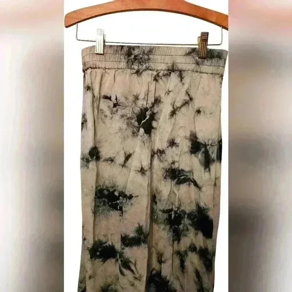 ZARA Flowy Tie Dye Batik Midi Skirt Sea Green Size XS - Picture 7 of 9